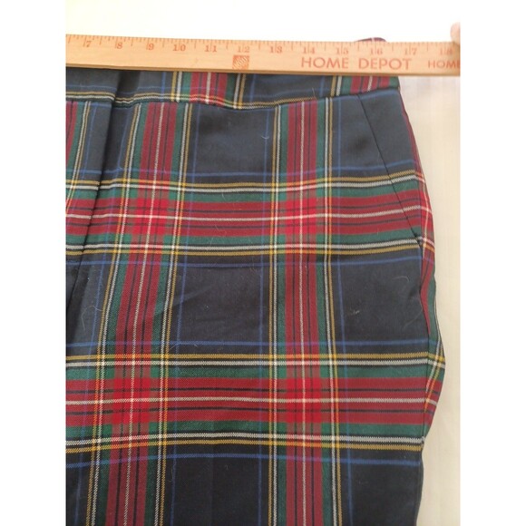 Talbots NWT plaid Hampshire ankle pants 10P woolblend trousers party holiday - Picture 8 of 10